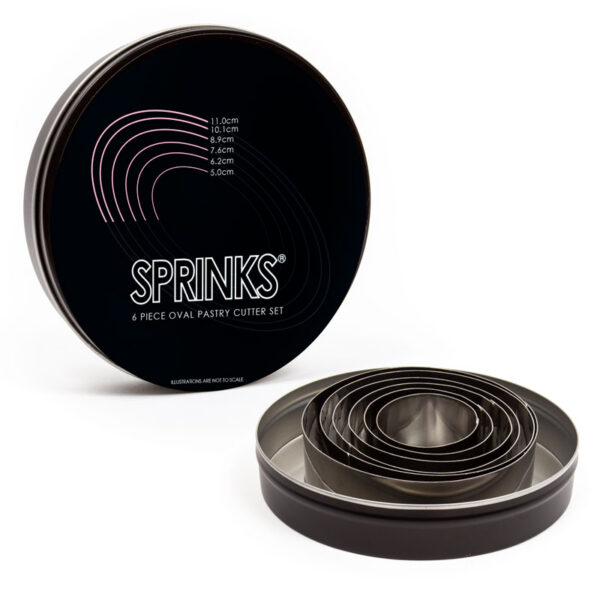 Sprinks Oval Stainless Pastry Cutter Set of 6