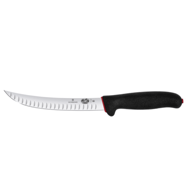 Victorinox Fibrox Dual Grip Slaughter Knife Fluted Black 20cm