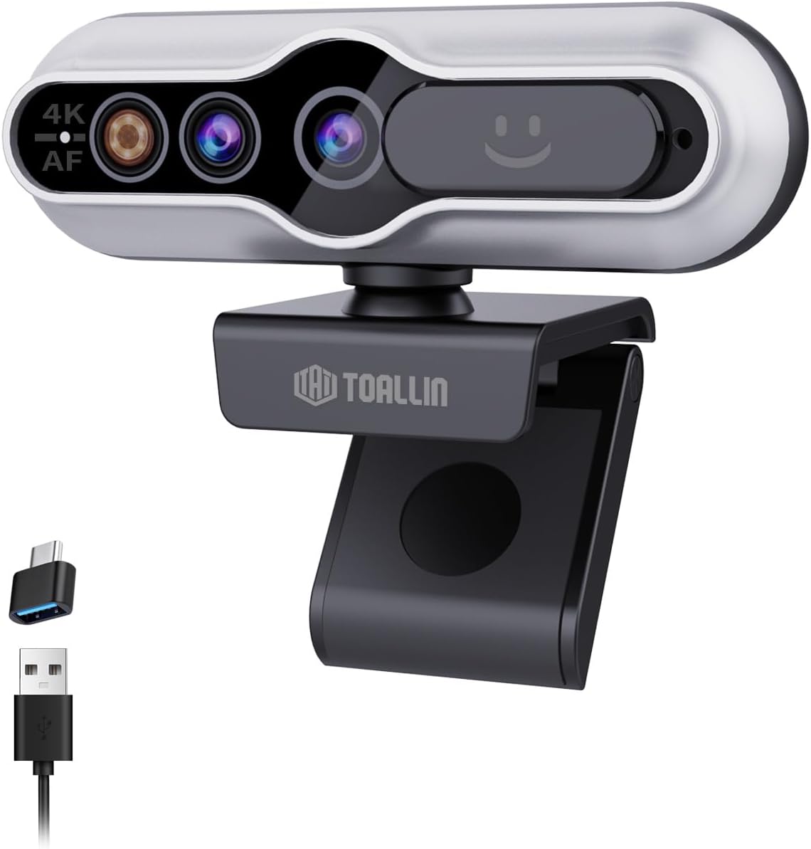 TOALLIN 4K Webcam with Windows Hello Compatibility