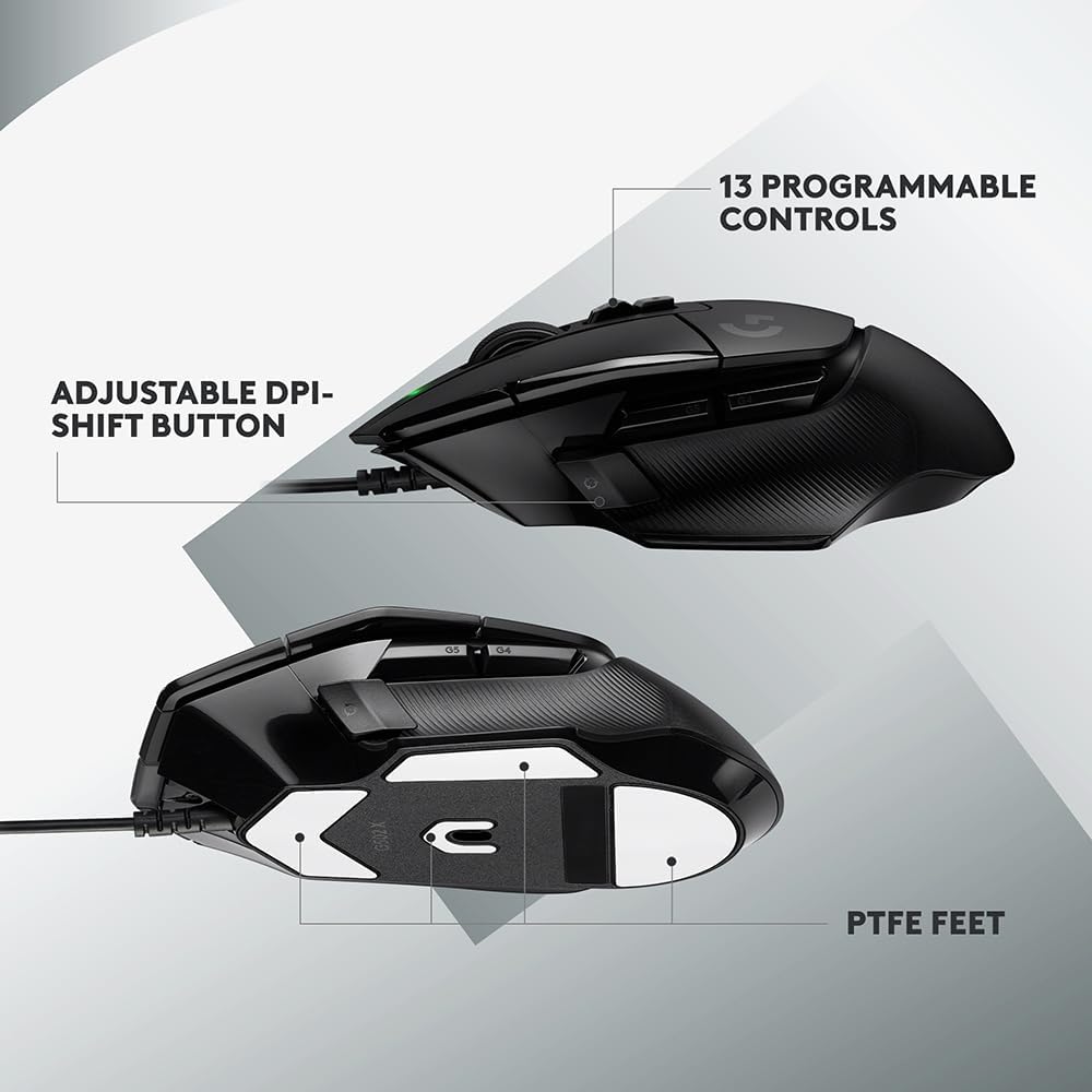 Logitech G502X Black Gaming Mouse with Advanced Features - Image 13