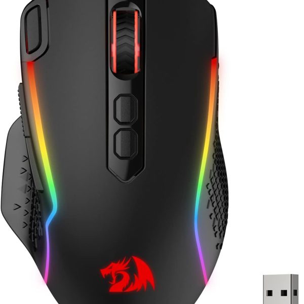 Redragon M810 Pro Wireless Gaming Mouse with RGB Backlight