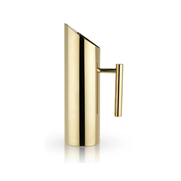 Viski Belmont Modern Stainless Steel Gold Pitcher