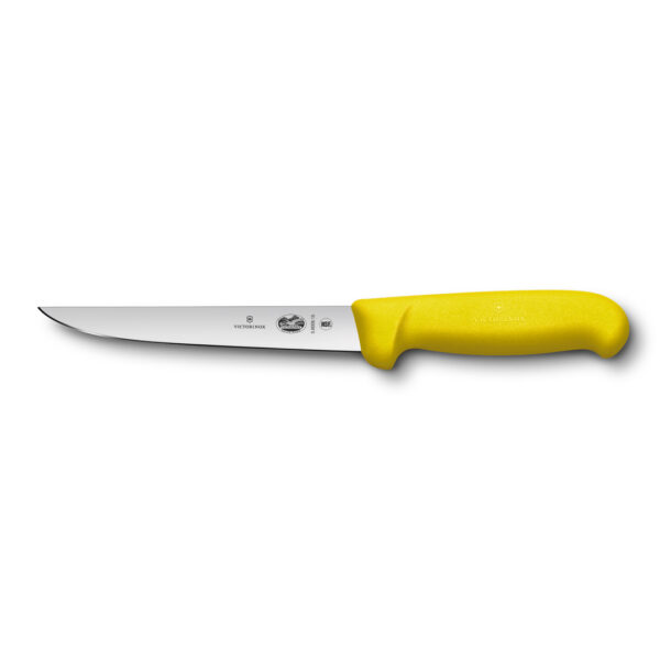 Victorinox Fibrox Boning Knife Straight Wide Yellow 15cm