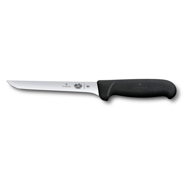 Victorinox Fibrox Boning Knife Rear Curved Black 15cm