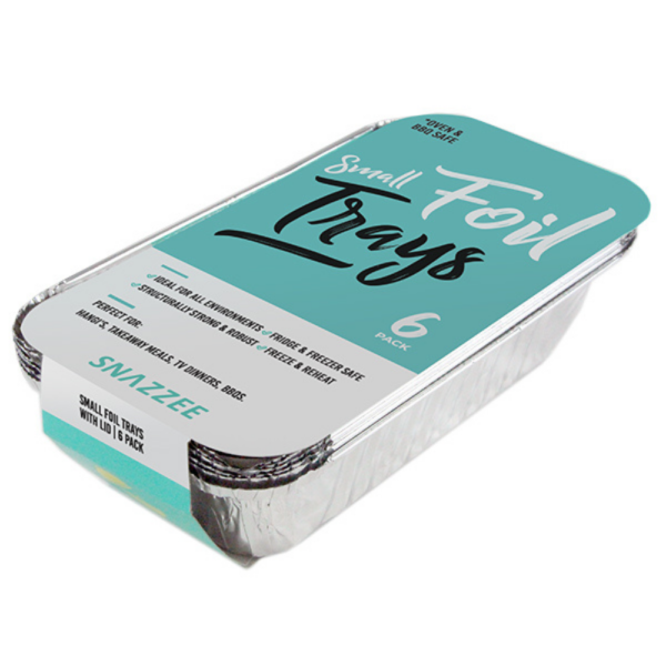 Snazzee Foil Tray Small with Lid Set of 6