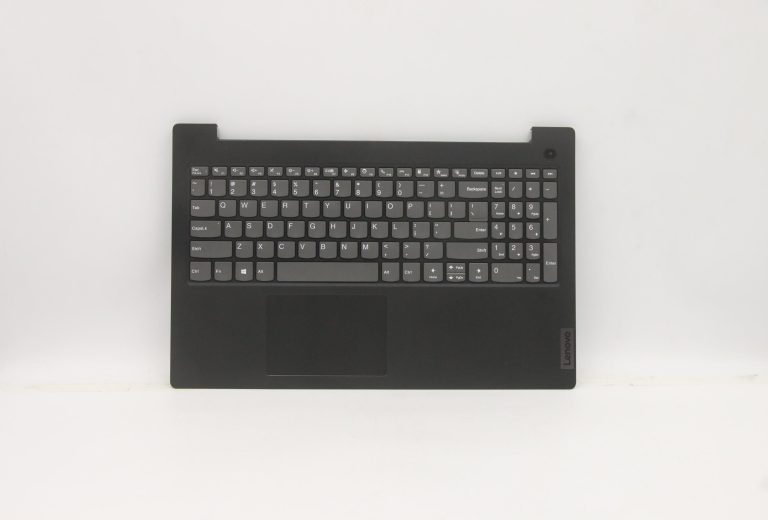 Original Lenovo Keyboard with Upper Cover (Palmrest), English, Iron Grey