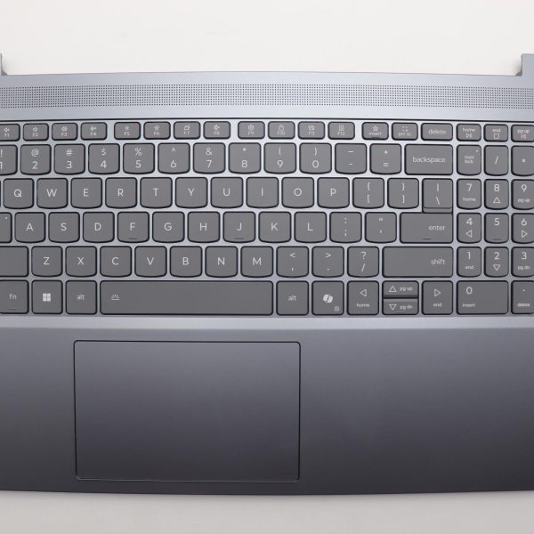 Original Lenovo Keyboard with Upper Cover (Palmrest), English, Luna Grey, Backlight