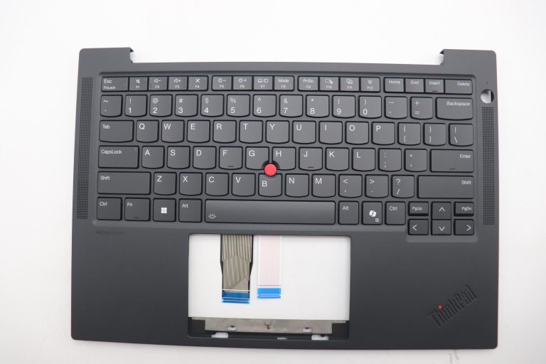 Original Lenovo Keyboard with Upper Cover (Palmrest), English, Black, Backlight