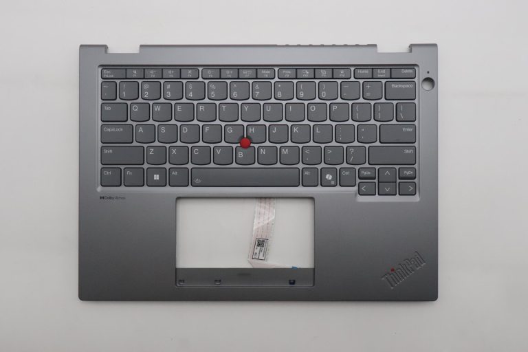 Keyboard with Top Cover, English, Luna Grey, Backlight, Heat Staking