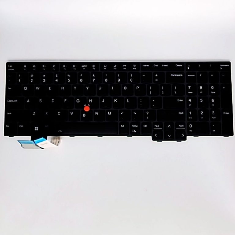 Original Lenovo Keyboard Internal, USA English, Black, Backlight, w/Number, US