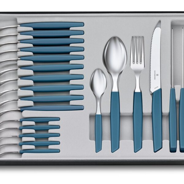 Victorinox Swiss Modern 24 Piece Table Set Cornflower