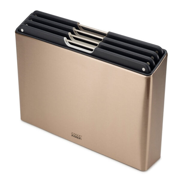 Joseph Joseph Folio Steel Rose Gold Chopping Board Set of 4