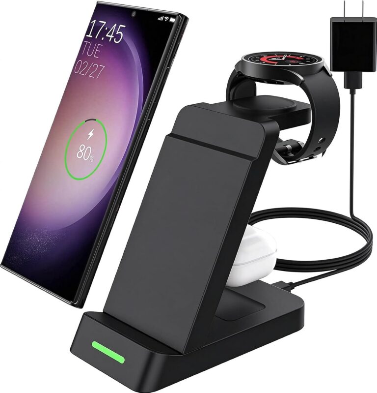 SPGUARD 3 in 1 Wireless Charging Station for Samsung Devices