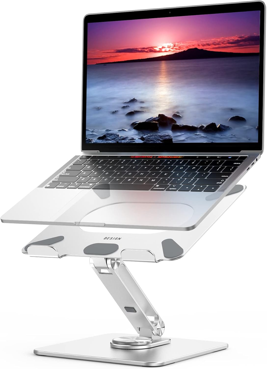 Ergonomic Laptop Stand with Rotating Base for 10-15.6" Laptops - Image 2