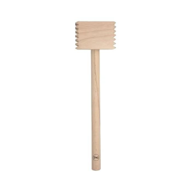 T&G Beech Wood Square Meat Hammer 30.5cm