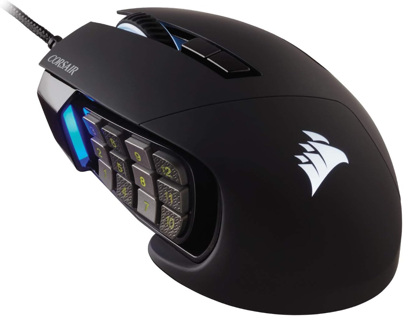 CORSAIR Scimitar RGB Elite Wired MOBA/MMO Gaming Mouse – Black
