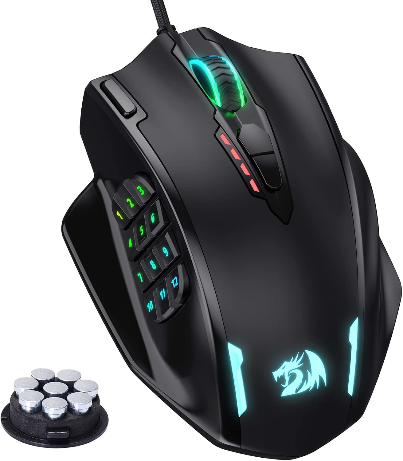 Redragon M908 Impact MMO Gaming Mouse, Wired RGB Mouse with 12 - Image 9