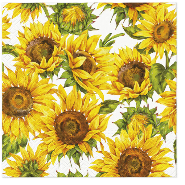PAW Decor Lunch Napkin Dancing Sunflowers