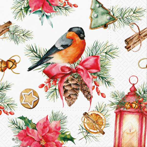 PAW Decor Lunch Napkin Bullfinch