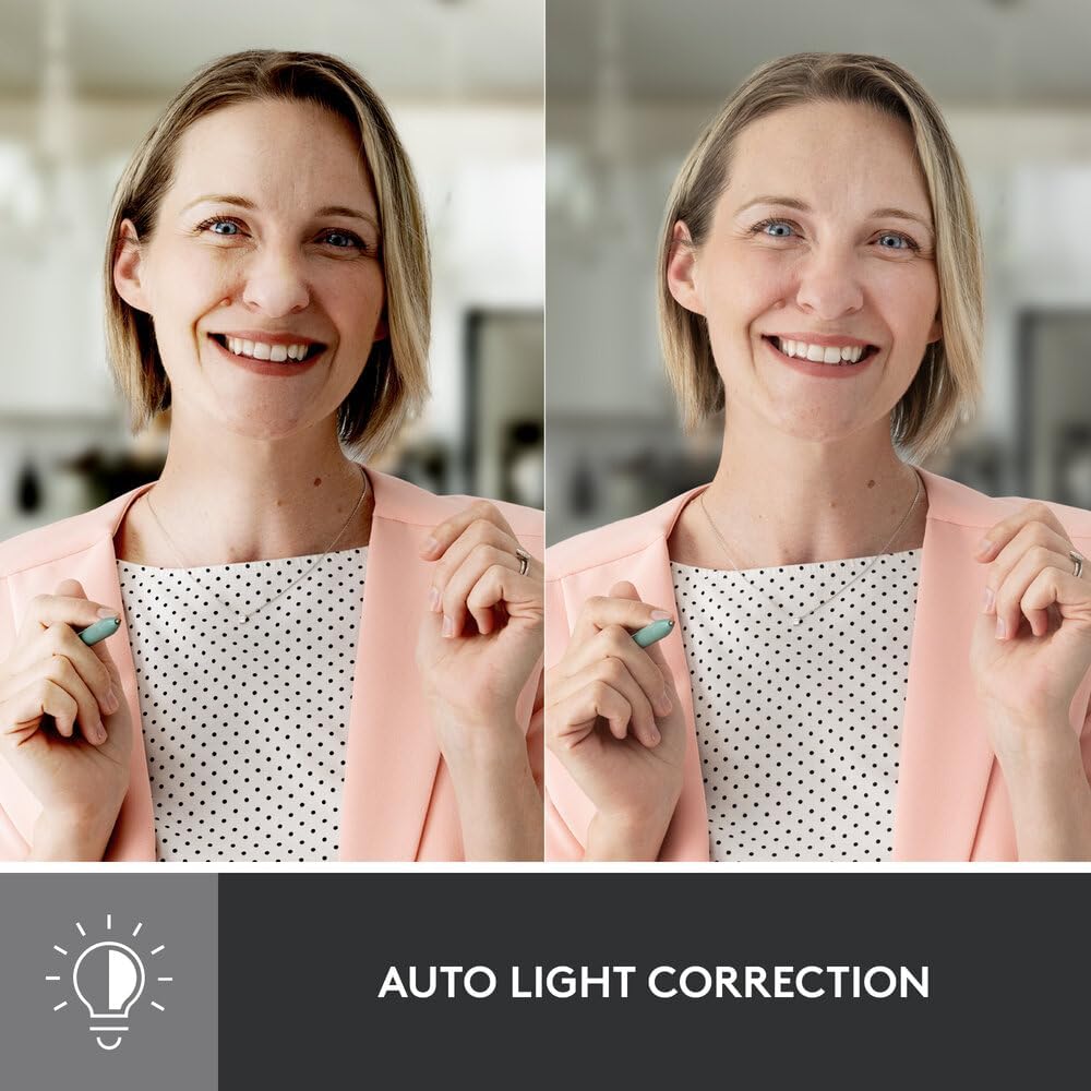 Logitech Brio 500 Webcam with Auto Light Correction - Image 3