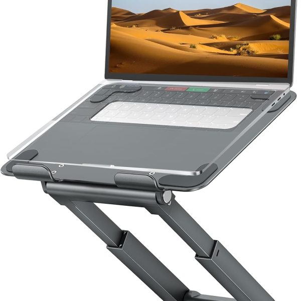 Telescopic Laptop Stand with 360° Swivel and Height Adjustment