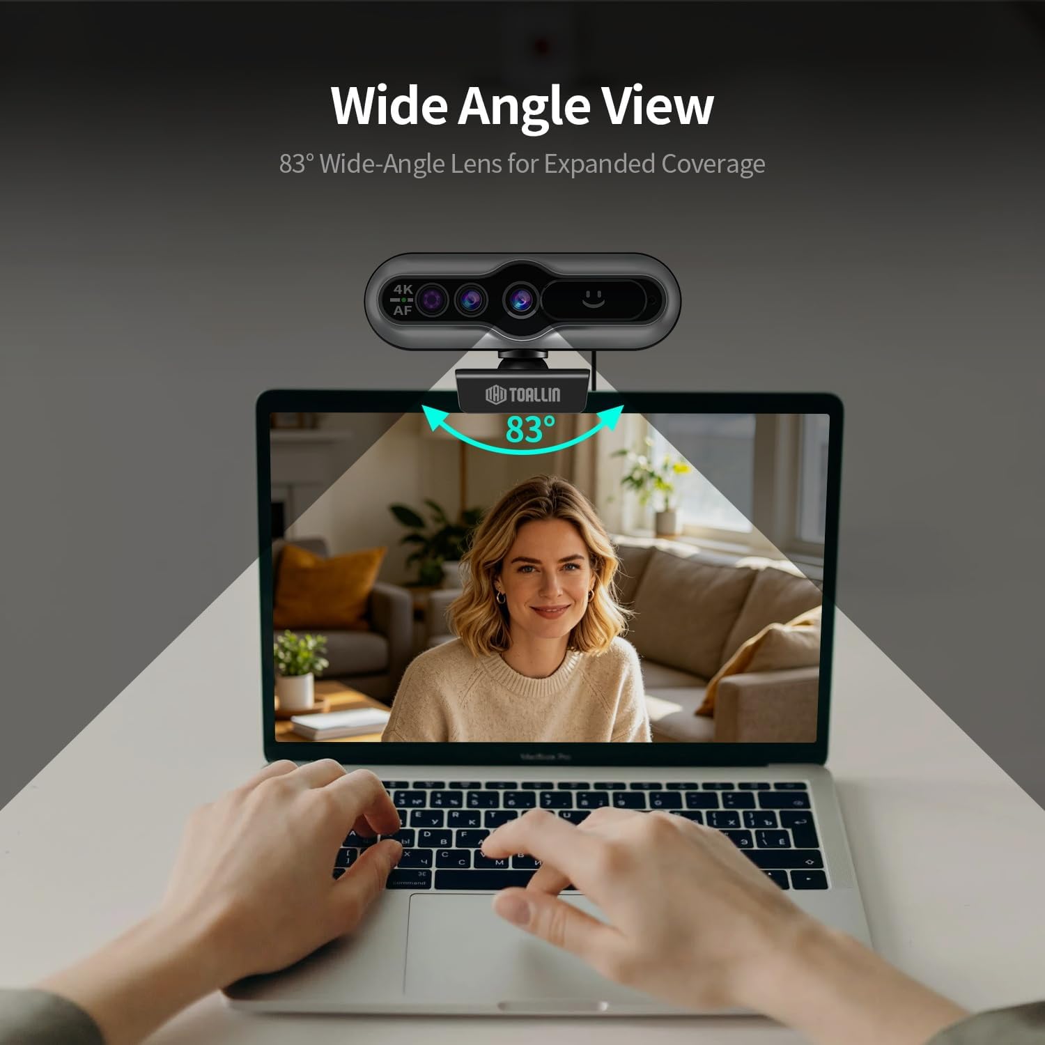 TOALLIN 4K Webcam with Windows Hello Compatibility - Image 8