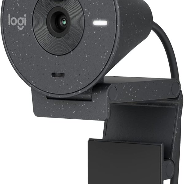 Logitech Brio 300 Webcam with Privacy Shutter and Noise Reduction