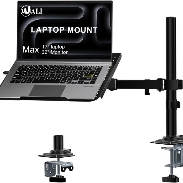 WALI Laptop Desk Mount for 17" Notebook with Adjustable Features