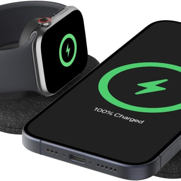 Belkin 2-in-1 Magnetic Charging Travel Pad for iPhone and Apple Watch