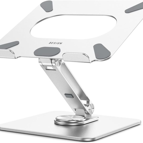 Ergonomic Laptop Stand with Rotating Base for 10-15.6" Laptops