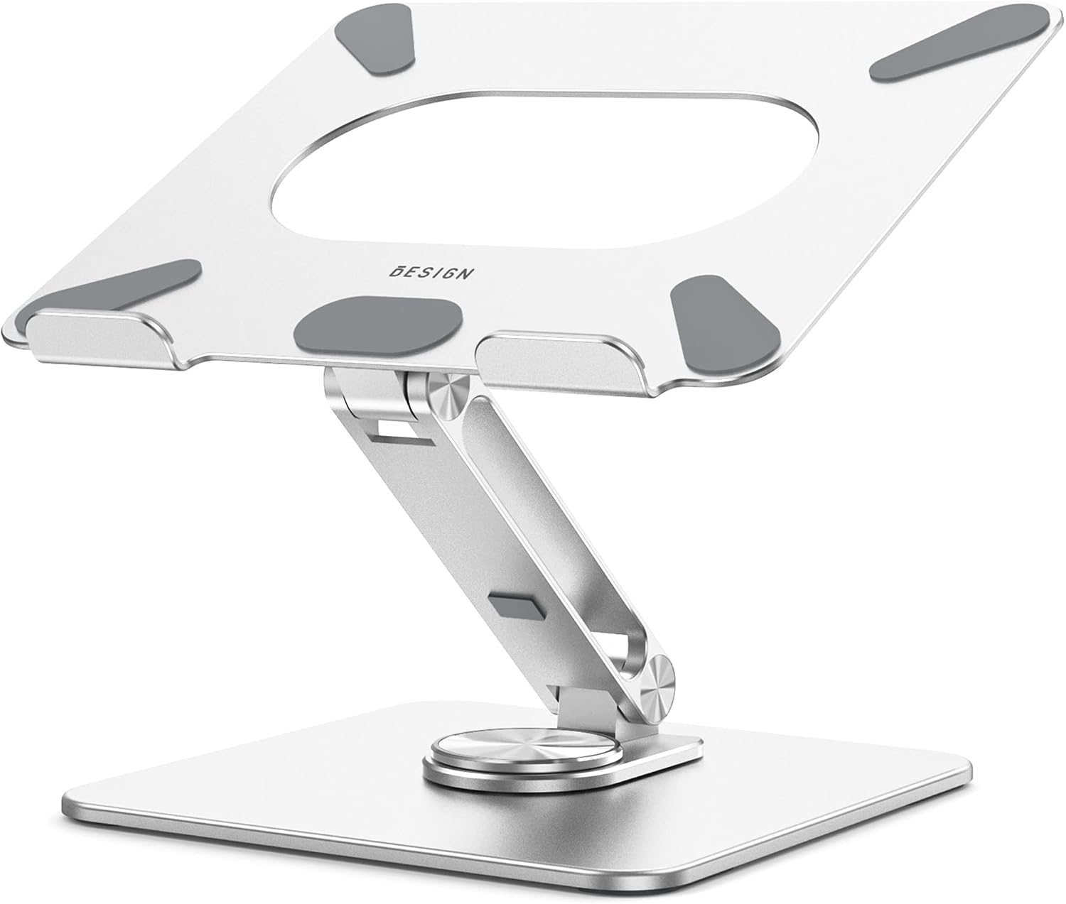 Ergonomic Laptop Stand with Rotating Base for 10-15.6" Laptops