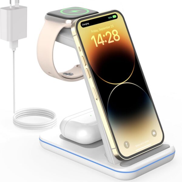 GEEKERA 3-in-1 Wireless Charger for Apple Devices