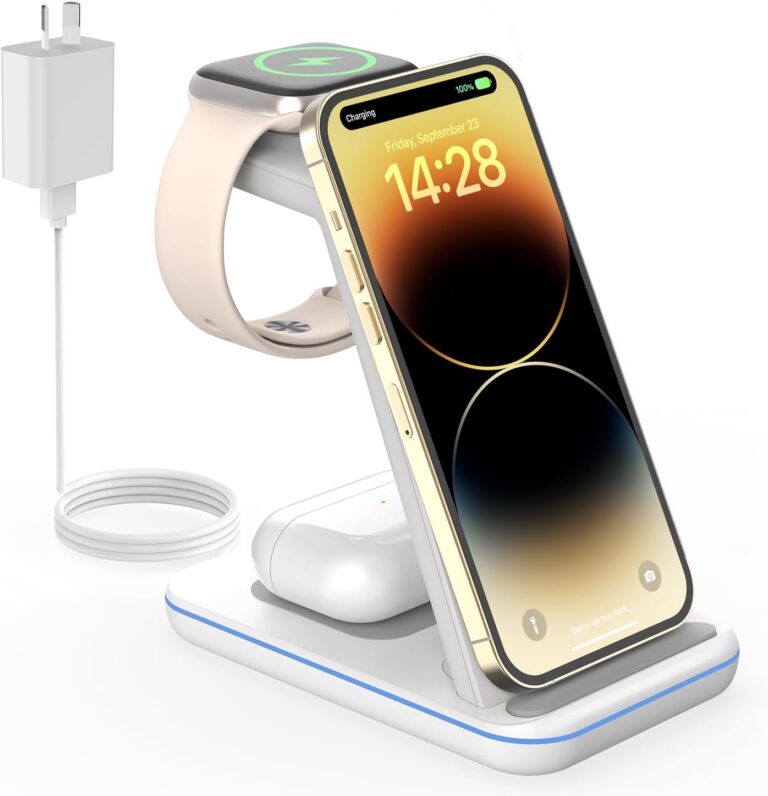 GEEKERA 3-in-1 Wireless Charger for Apple Devices
