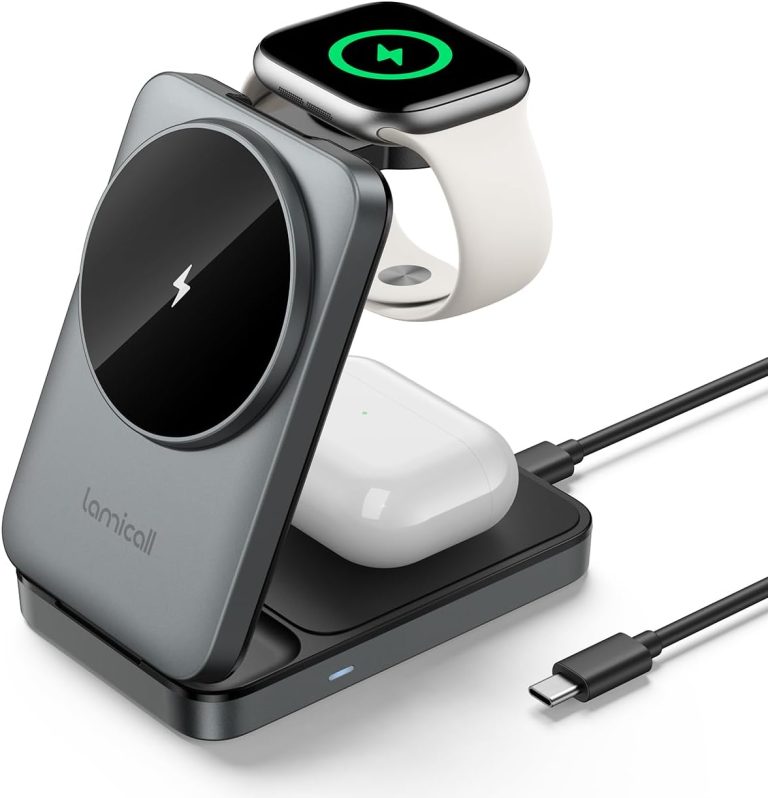 Portable 3 in 1 Wireless Charger for Apple Devices