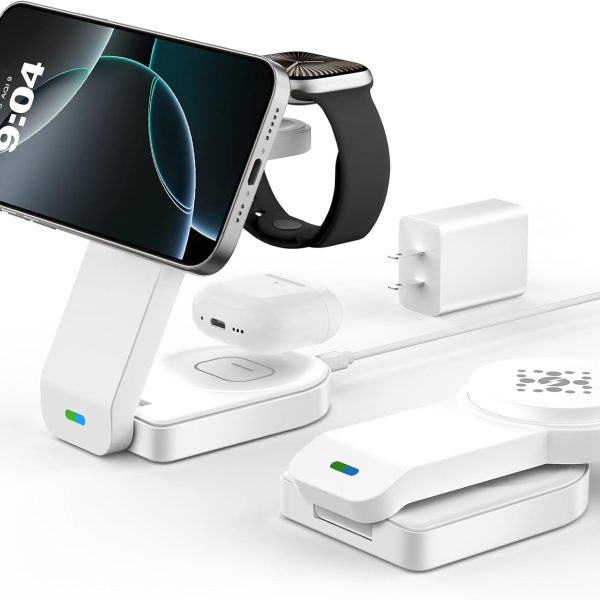GLILAVOX Foldable Magnetic Wireless Charger for Apple Devices