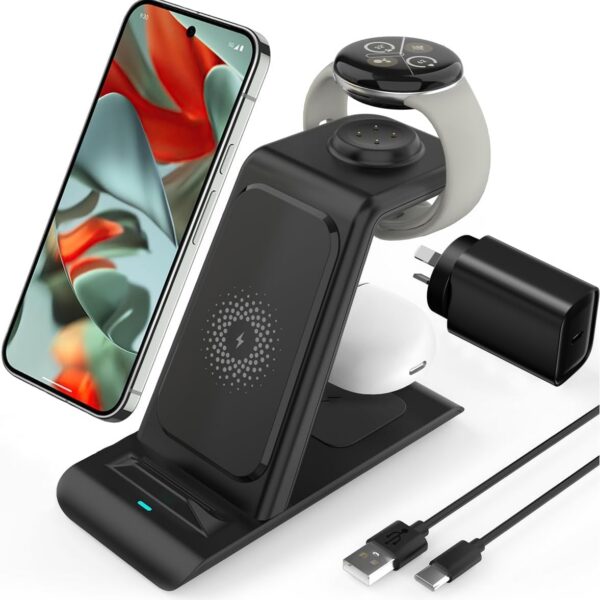 Aresh 3-in-1 Wireless Charger for Google Pixel Devices