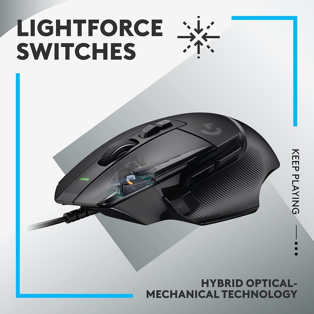 Logitech G502X Black Gaming Mouse with Advanced Features - Image 10