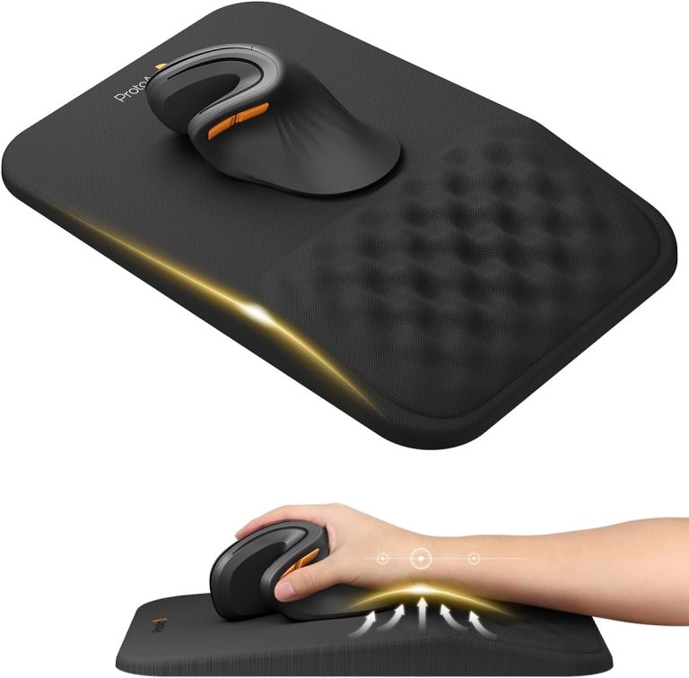 ProtoArc MP50 Ergonomic Mouse Pad with Wrist Support, Lycra