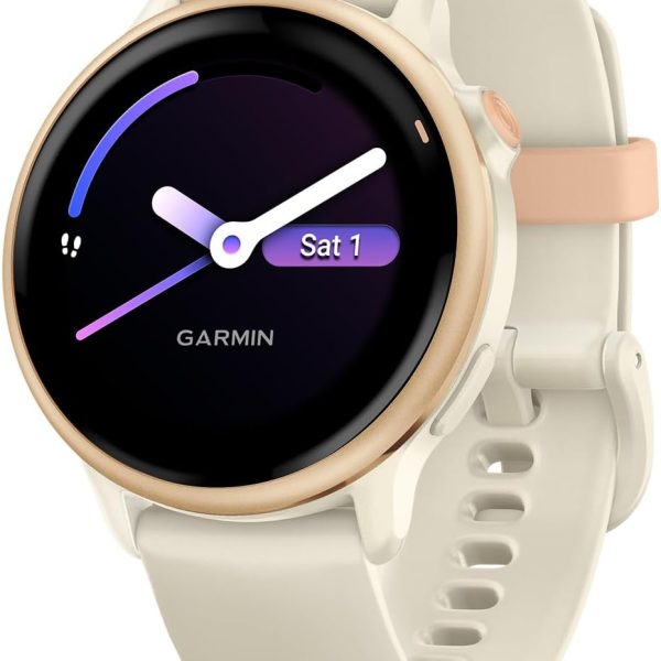 Garmin GPS Smartwatch in Metallic Pink Dawn