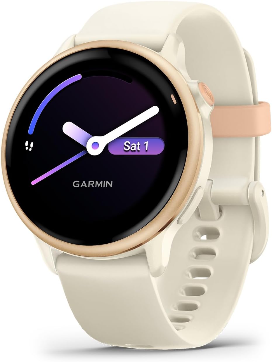 Garmin GPS Smartwatch in Metallic Pink Dawn
