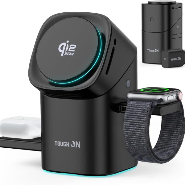 TOUGH ON MagPro 3-in-1 Wireless Charger with Fast Charging