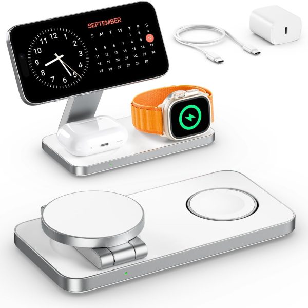 3 in 1 Wireless Charging Station by KEEPOR for Apple Devices
