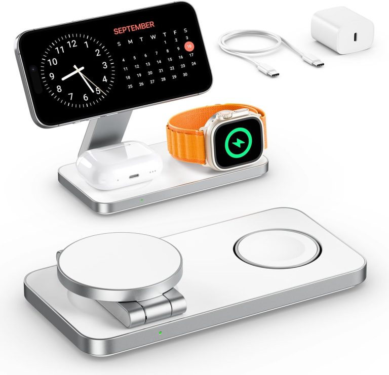 3 in 1 Wireless Charging Station by KEEPOR for Apple Devices