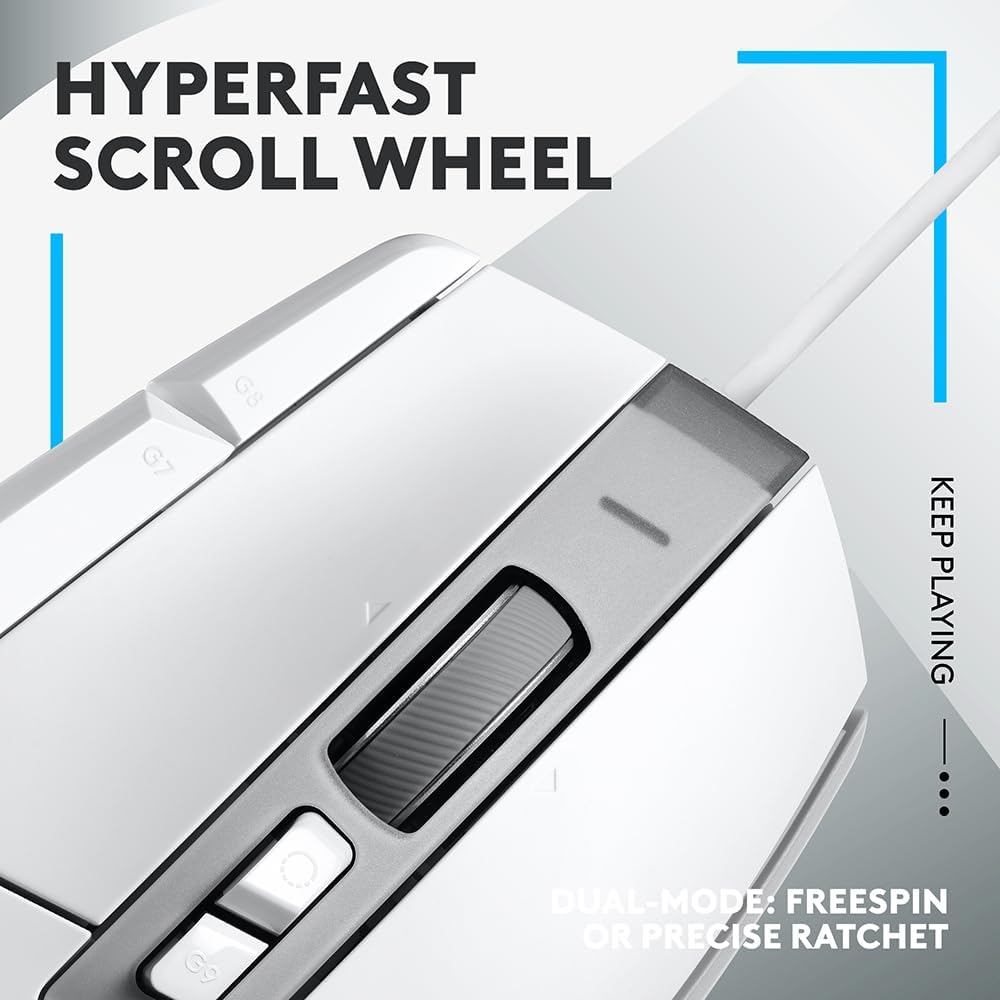 Logitech G502X White Gaming Mouse - Image 11