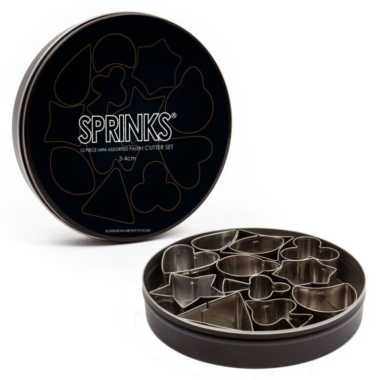 Sprinks Mini Assorted Stainless Pastry Cutter Set of 12