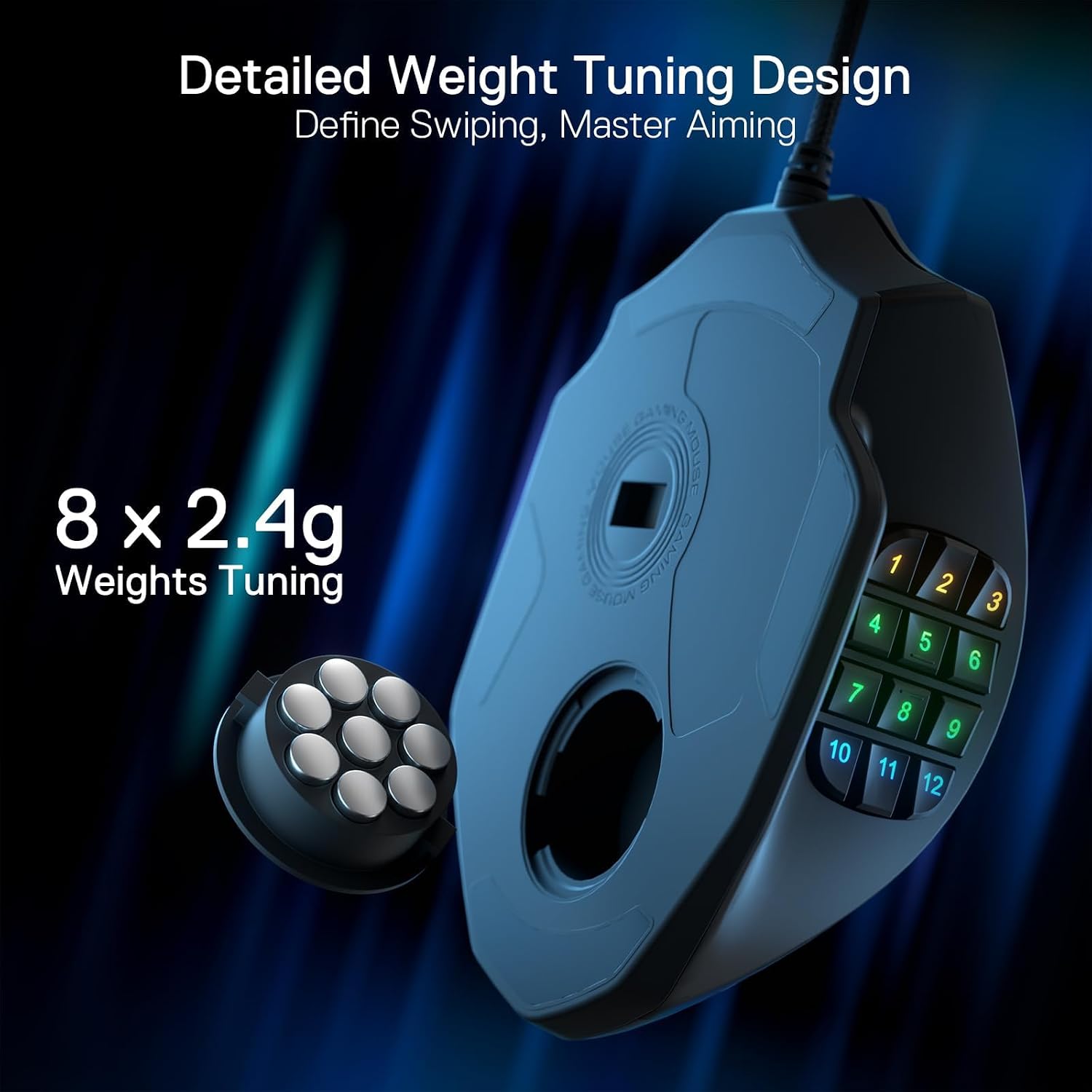 Redragon M908 Impact MMO Gaming Mouse, Wired RGB Mouse with 12 - Image 14