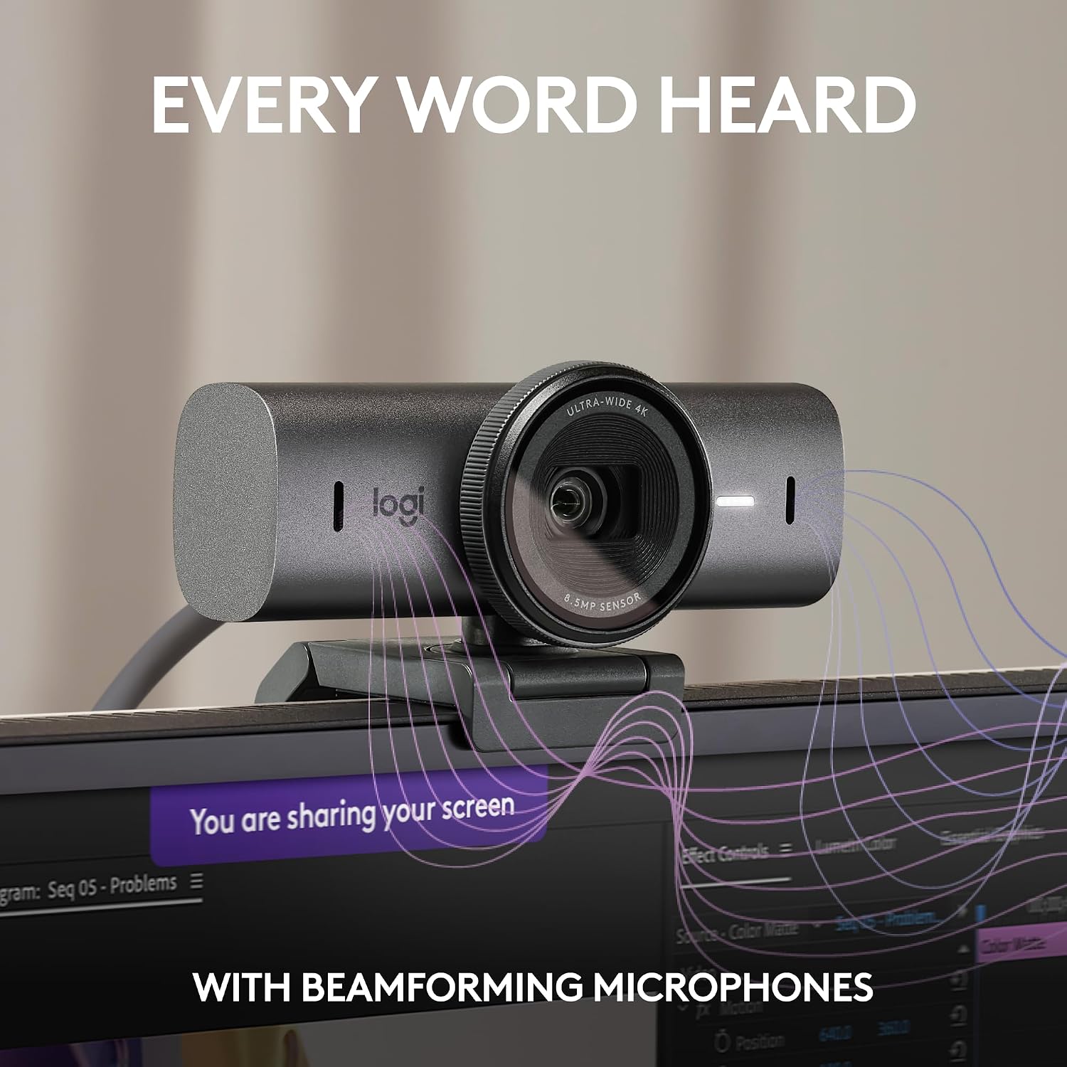 Logitech MX Brio 4K Webcam for Streaming and Collaboration - Image 4