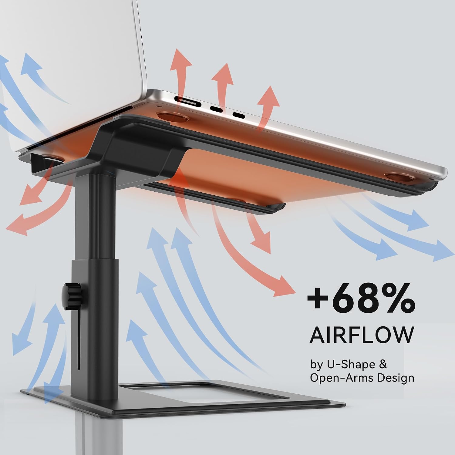 Adjustable Aluminum Laptop Stand for 10-17.3" Devices - Image 5