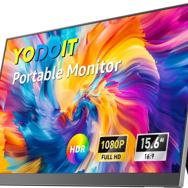 Yodoit 15.6-Inch Portable Monitor with Kickstand