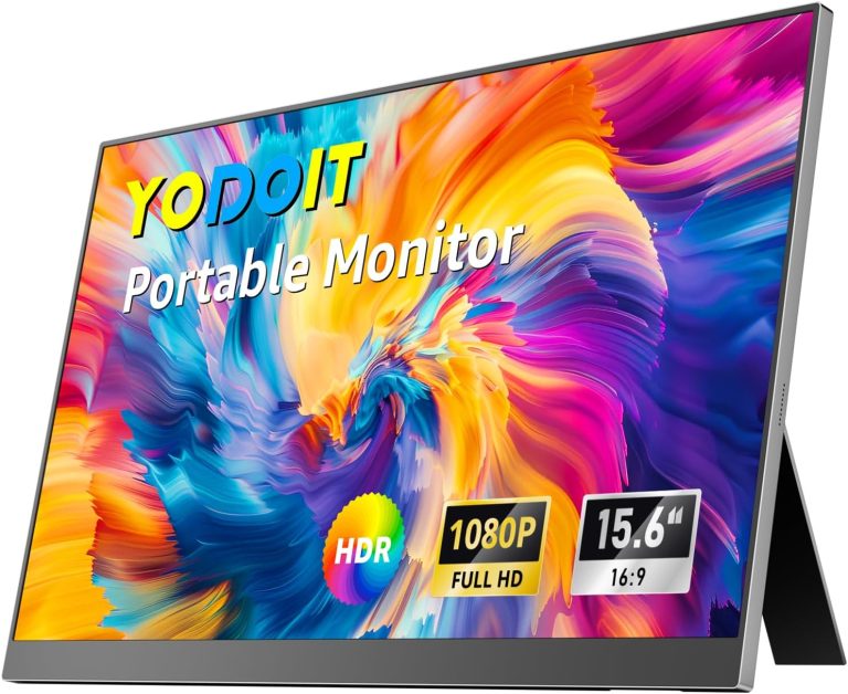 Yodoit 15.6-Inch Portable Monitor with Kickstand